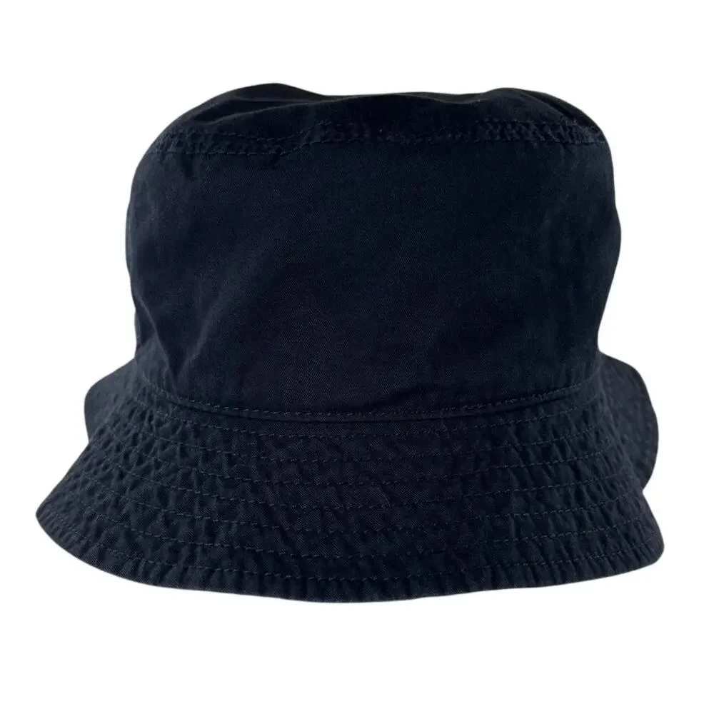 Polo Ralph Lauren Kid's Bucket Hat - Navy Blue W/ Plaid Interior - Size 4-7
